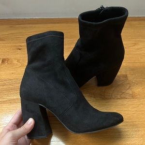 Steve Madden Black Heeled Booties